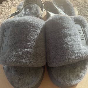 Grey Ugg Slippers women size 9